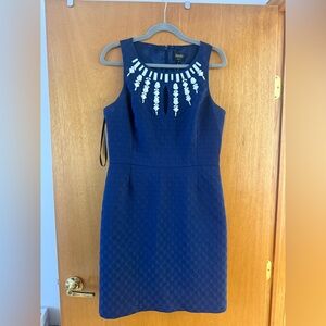 Laundry By Shelli Segal Royal Blue Embellished Knee Length Dress